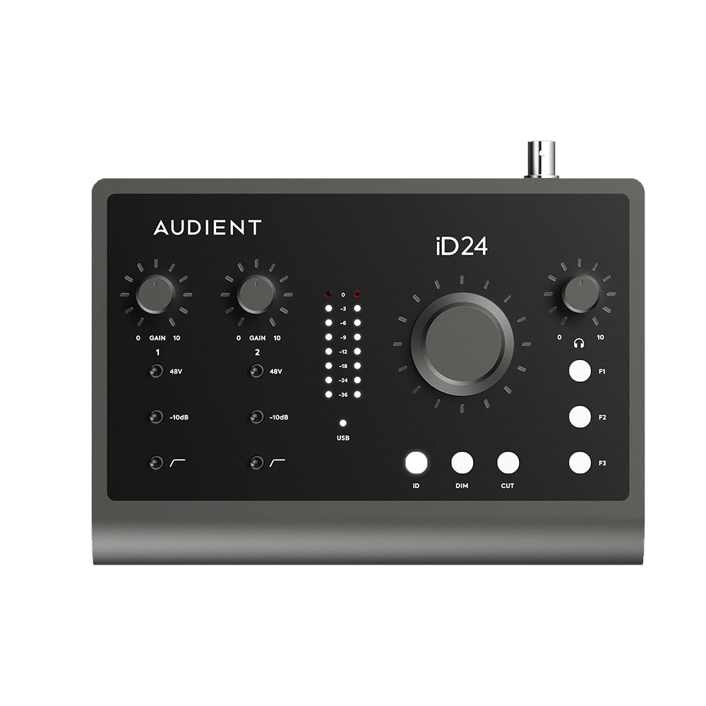 Audient iD24 10x14 USB-C Audio Interface - Professional Studio Recording & Podcasting Equipment for Home & Mobile Use