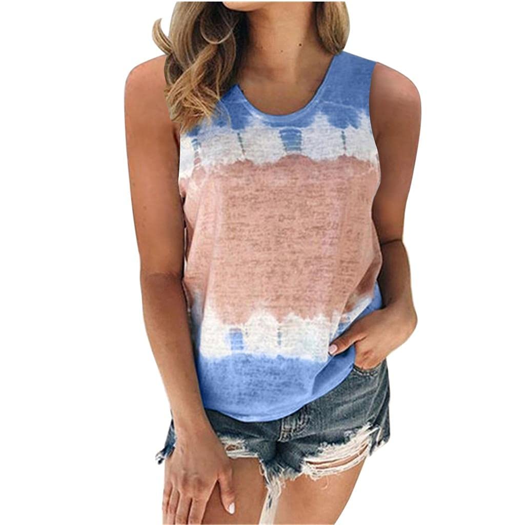 Women's Summer Tops - Striped Sleeveless Loose Fit Casual Tunic Blouse | Perfect for Beach, Vacation & Everyday Wear