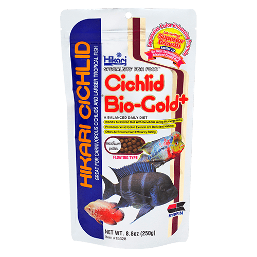 Hikari Tropical Cichlid Bio Gold+ Pellet Fish Food - Premium Nutrition for African & South American Cichlids - Ideal for Aquarium & Pond Fish Feeding