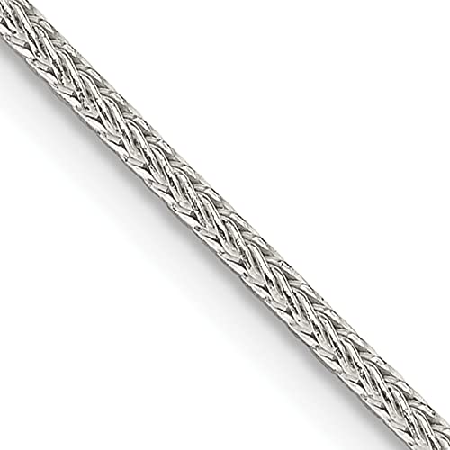 IceCarats 925 Sterling Silver 1.45mm Round Franco Link Chain Necklace for Women - Elegant Layering Necklace for Everyday Wear, Gift Giving & Special Occasions