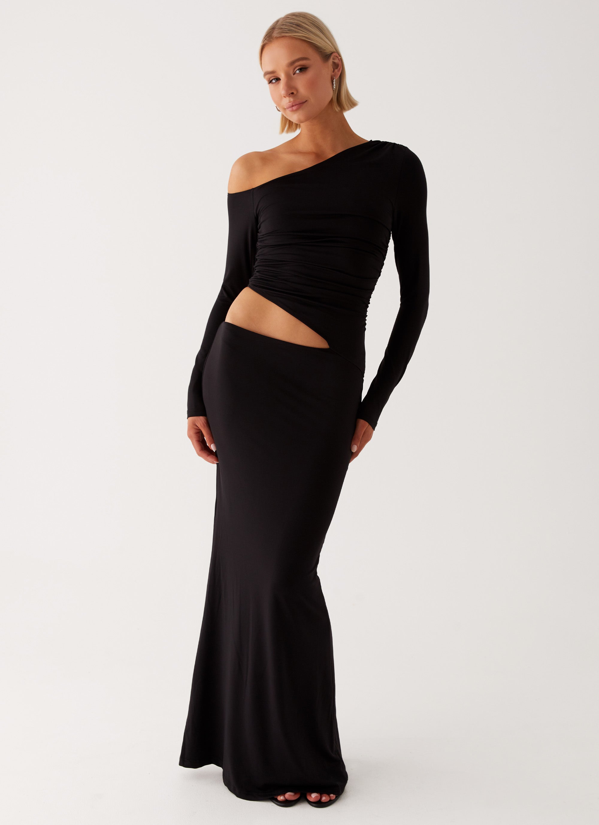 Good Vibrations Maxi Dress - Black | Flowy Long Summer Dress for Women | Perfect for Beach, Vacation & Casual Outings
