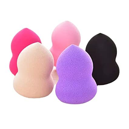 Professional Makeup Sponge Beauty Blender - 5 Pack Multicolor Cosmetic Sponges for Flawless Foundation & Concealer Application - Perfect for Daily Makeup, Travel & Professional Use