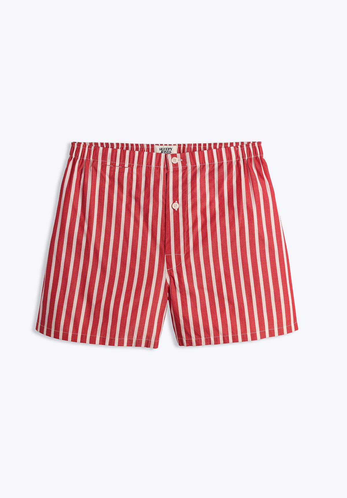 Jasper Tailored Boxer Briefs - Red Breton Stripe Men's Underwear | Comfortable Cotton Boxer Shorts for Everyday Wear & Lounge