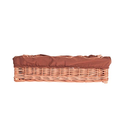 Natural Wicker Animal Basket - Honey Yellow, 60 x 50 x 18 cm - Perfect for Pet Beds, Home Decor & Storage Organizer