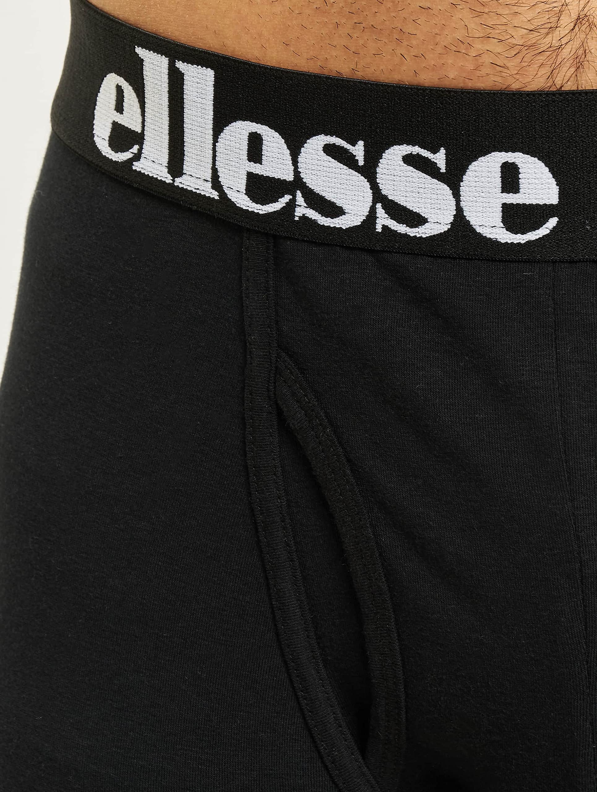 Ellesse Hali Cotton 3-Pack Men's Boxer Briefs - Soft Breathable Underwear for Everyday Comfort & Active Lifestyle | Black