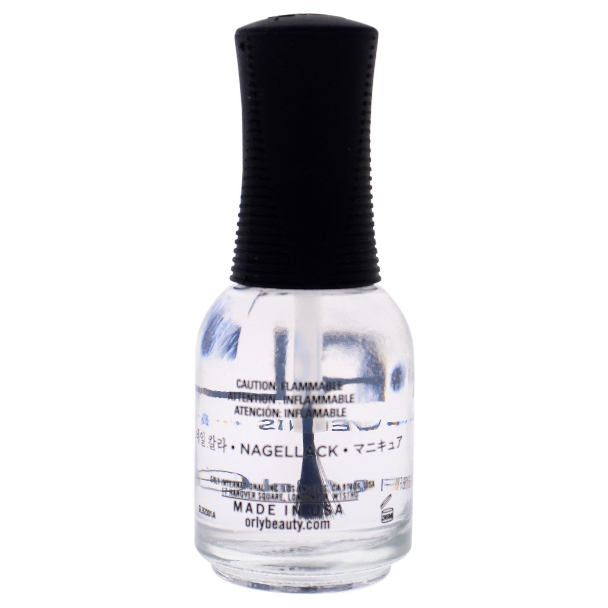 Orly Nail Lacquer - 20039 Clear Nail Polish for Women, 0.6 oz - Long-Lasting Shine for Manicures & Pedicures at Home or Salon