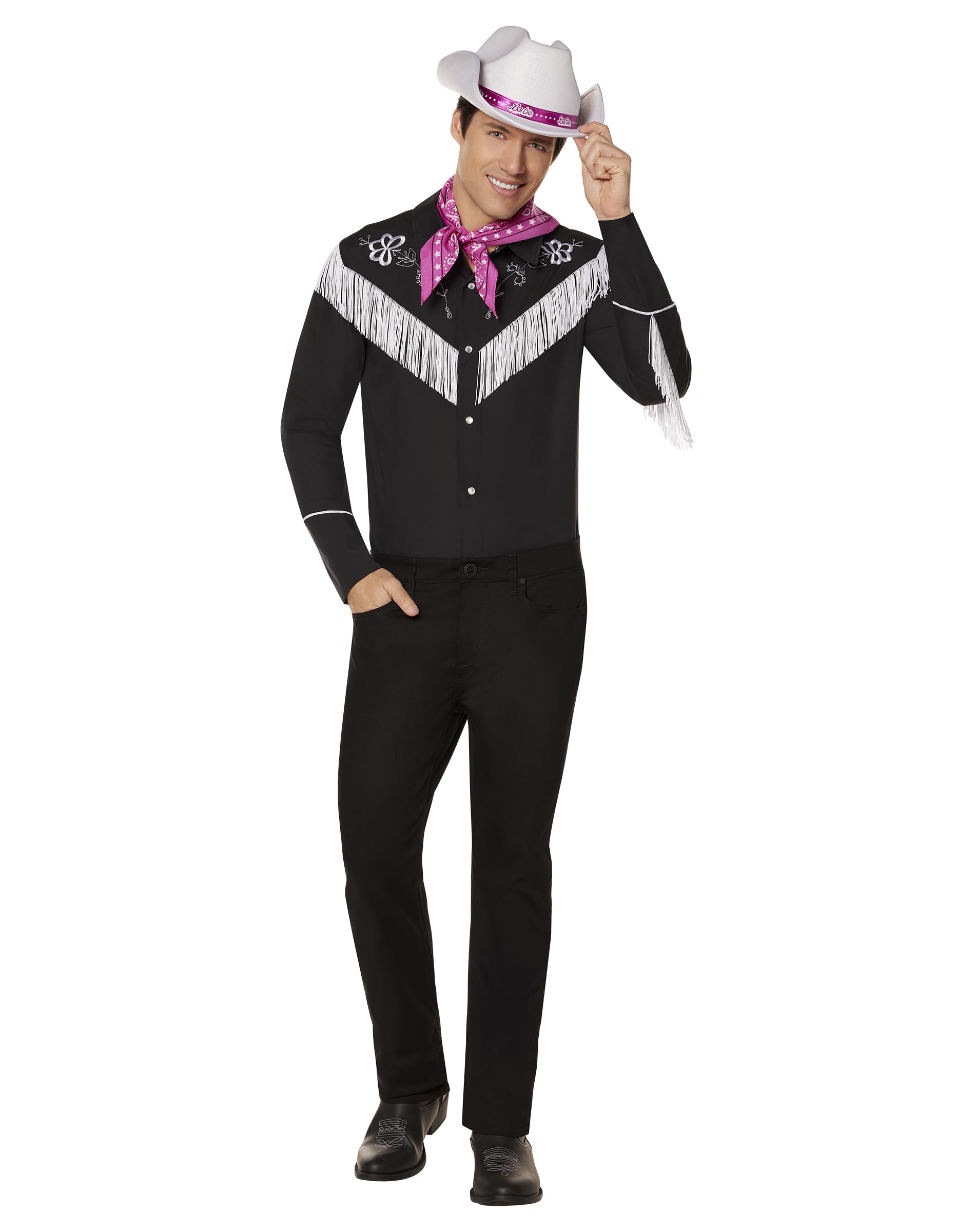 Spirit Halloween Barbie the Movie Adult Western Ken Costume - Officially Licensed Cowboy Outfit for Halloween & Cosplay | Perfect for Barbie Movie Fans, Costume Parties & Themed Events