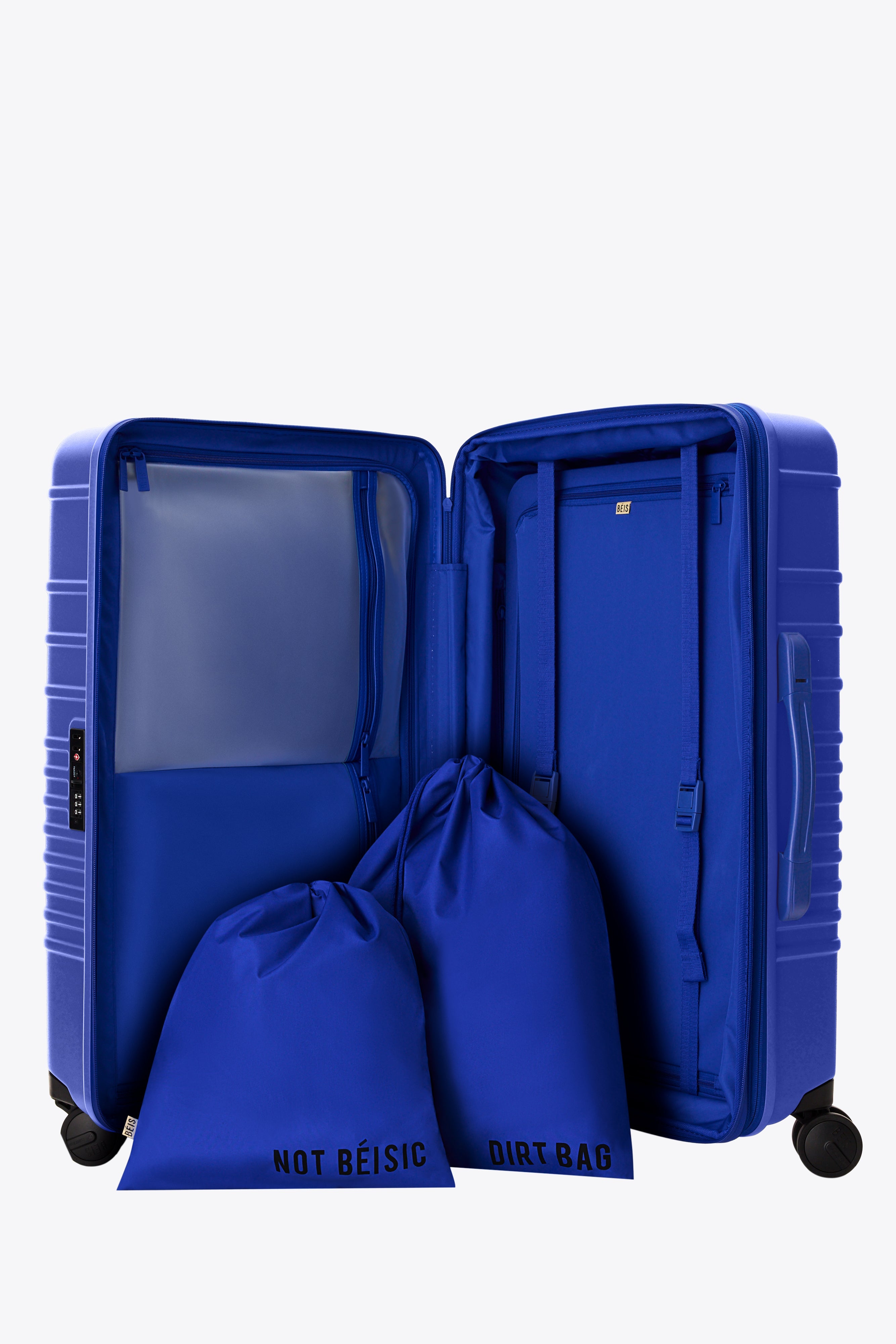 Cobalt Blue Medium Check-In Roller Luggage - Perfect for Air Travel & Weekend Getaways
