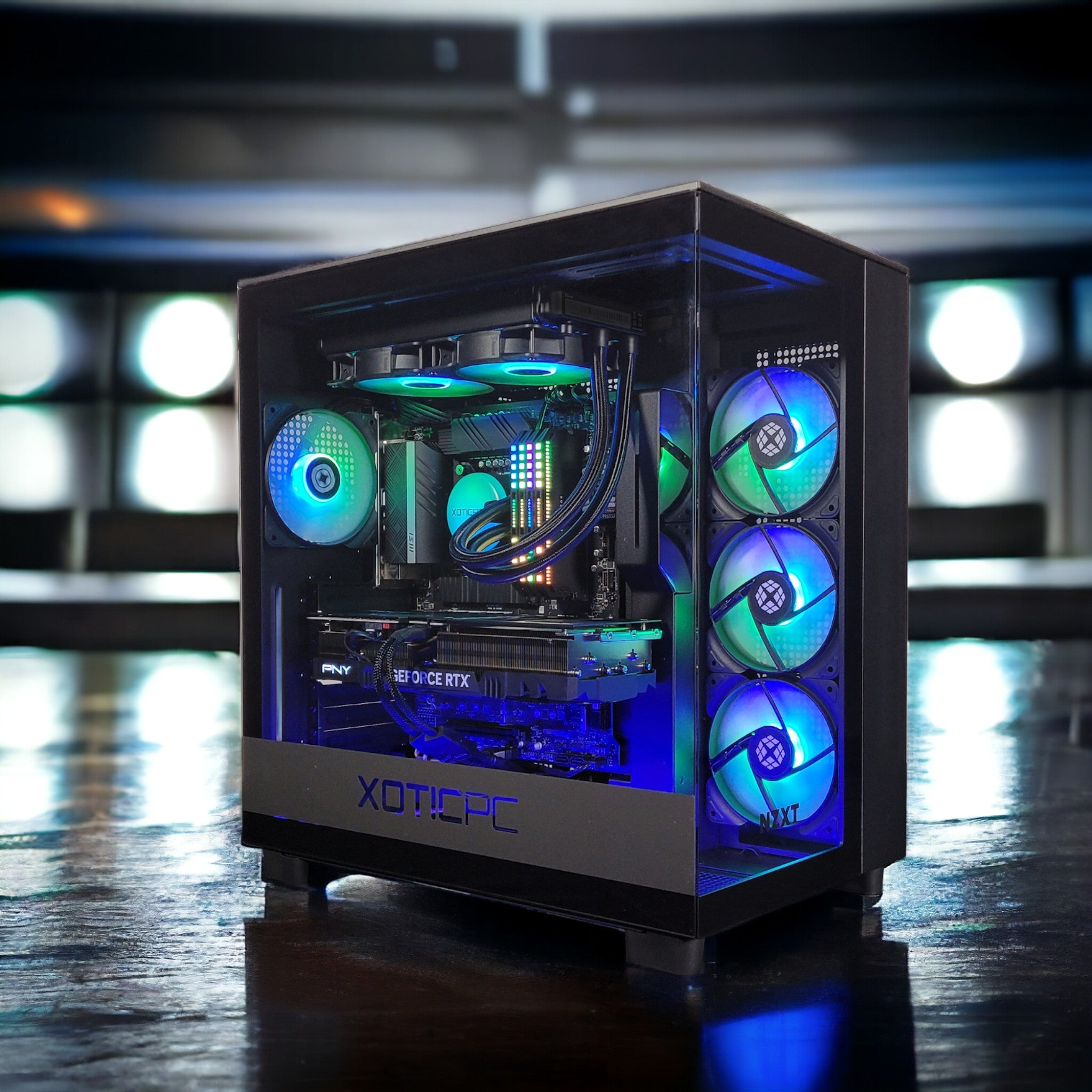 XOTIC PC GX11 H9 Flow Essential Gaming Desktop - Intel Z890 Motherboard, DDR5 RAM | High-Performance Gaming PC for Streaming, Esports & VR Gaming