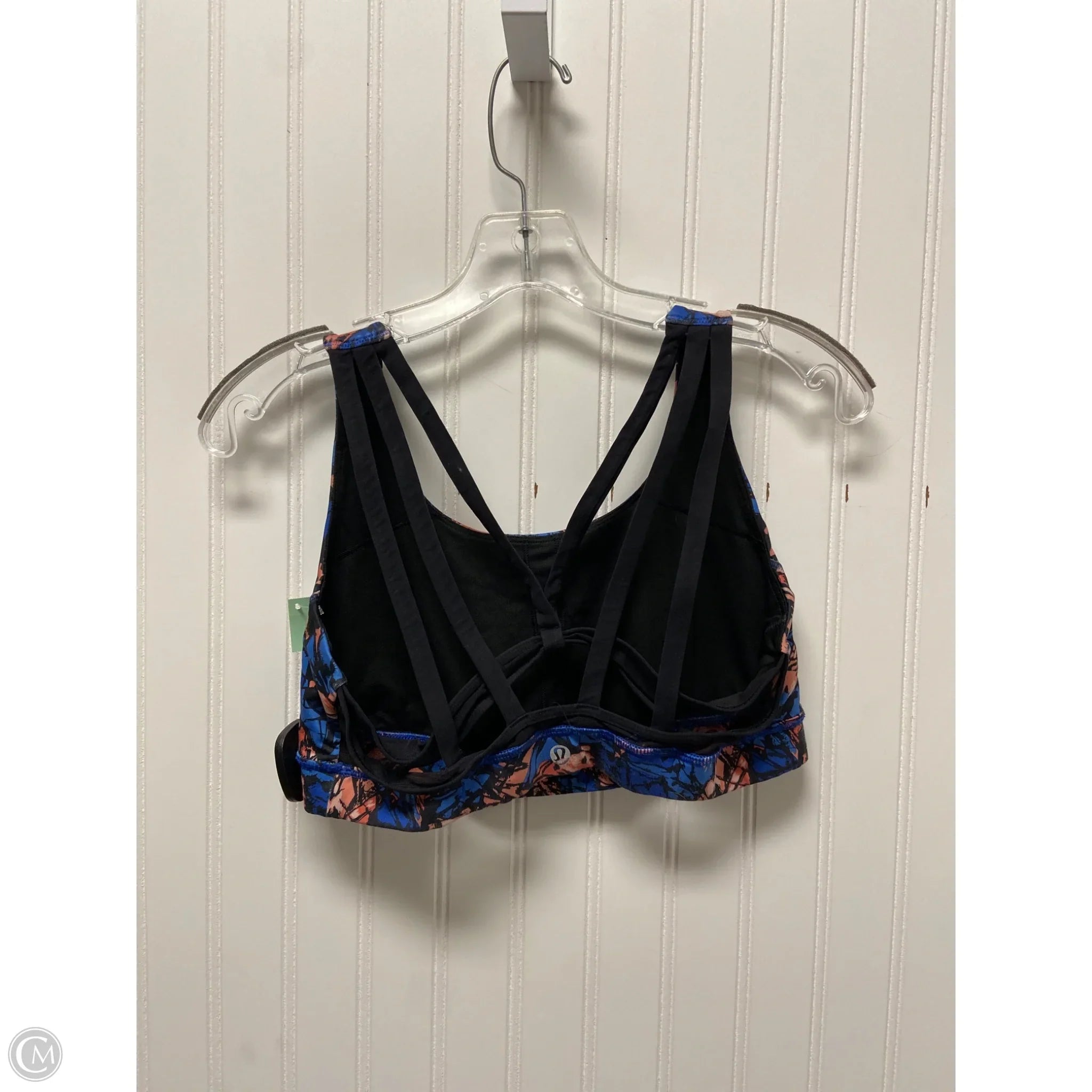 Lululemon Women's Athletic Sports Bra - Medium Size, Blue & Orange - Perfect for Yoga, Running & Gym Workouts