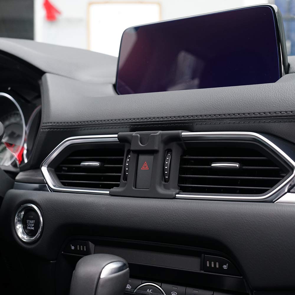 BEERTE Adjustable Air Vent Phone Mount for Mazda CX-5 2017-2025 | Universal Car Dashboard Cell Phone Holder | Carbon Fiber Gravity Phone Stand for All Smartphones (4-7 inches) | Perfect for GPS Navigation & Hands-Free Driving