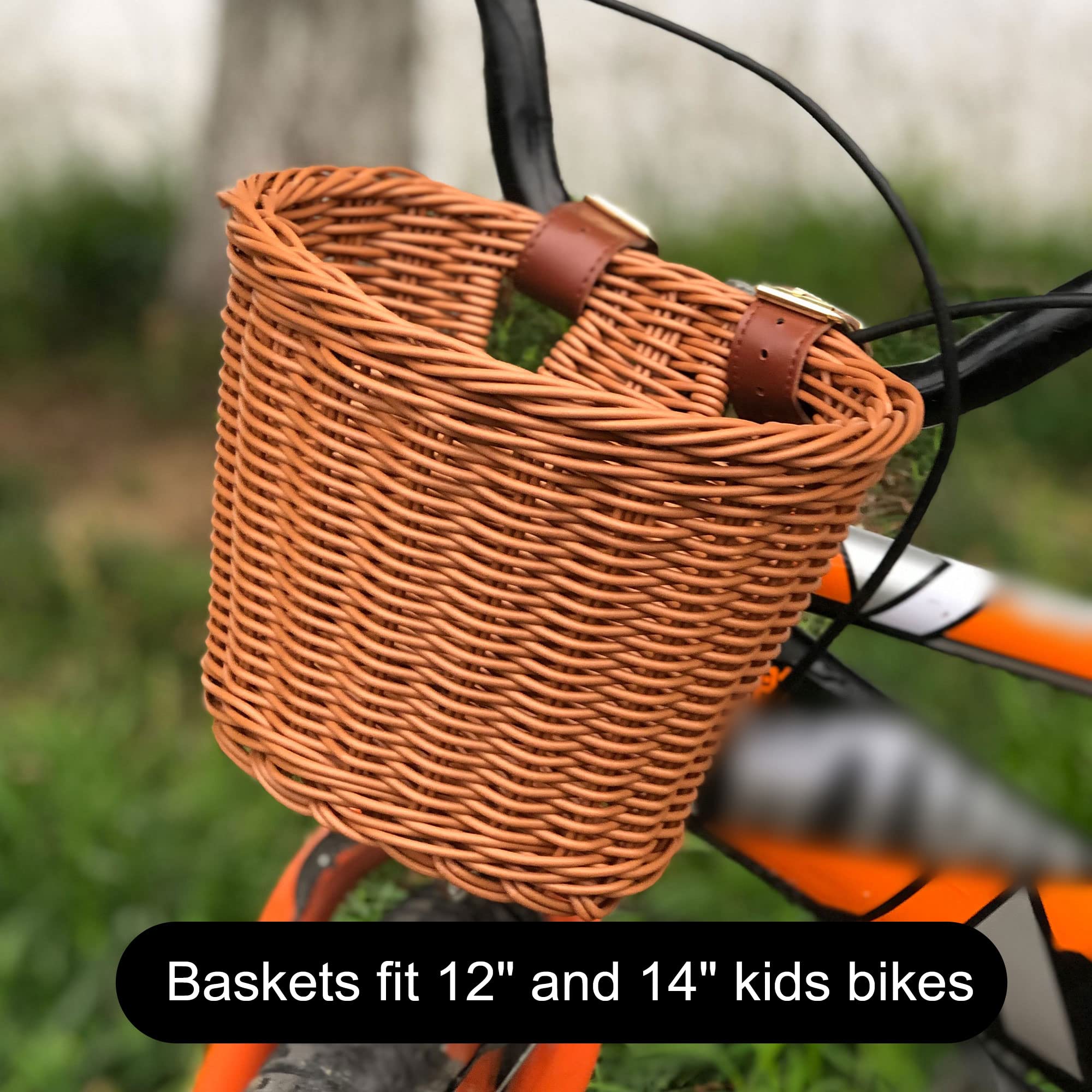 **Kids Bike Basket for Boys & Girls - Front Toddler Tricycle Basket, Strider Bike & Scooter Accessories - Perfect for Arts & Crafts, Bike Decorations & Outdoor Play**