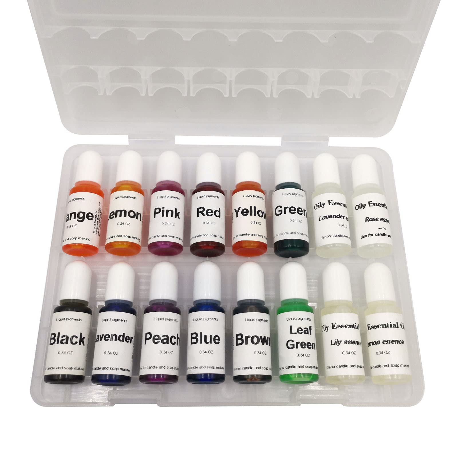 12 Colors Candle Dye Kit - Liquid Colorants for Soy Wax, Beeswax, Gel & Palm Wax Candle Making (12 Bottles + 4 Pack Fragrance Oils) - Perfect for DIY Candles, Home Decor & Gift Making