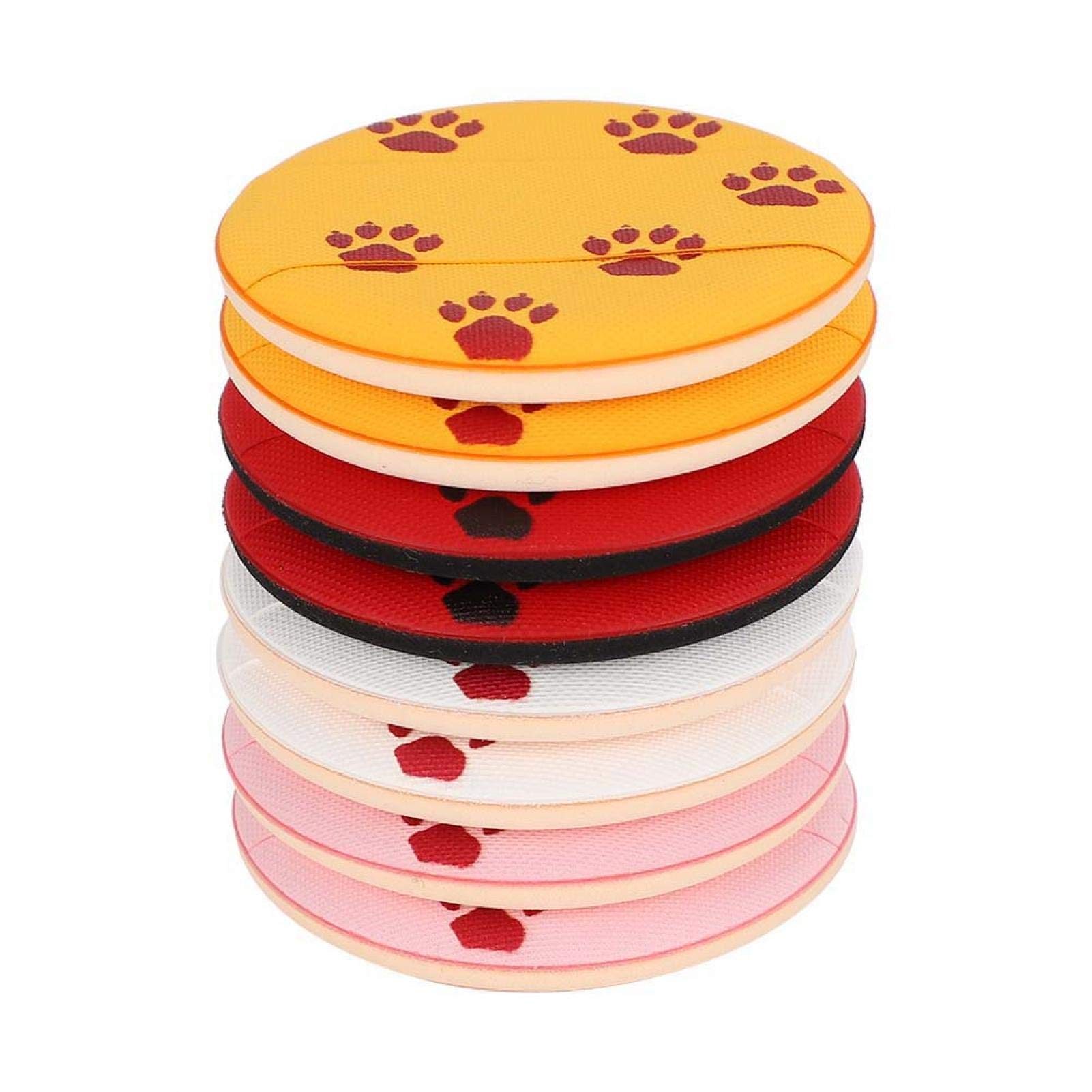 8-Piece Pure Cotton Powder Puff Set - Round Air Cushion Makeup Sponge for Face Powder & Foundation - Perfect for Cat Eye Makeup & Beauty Blending