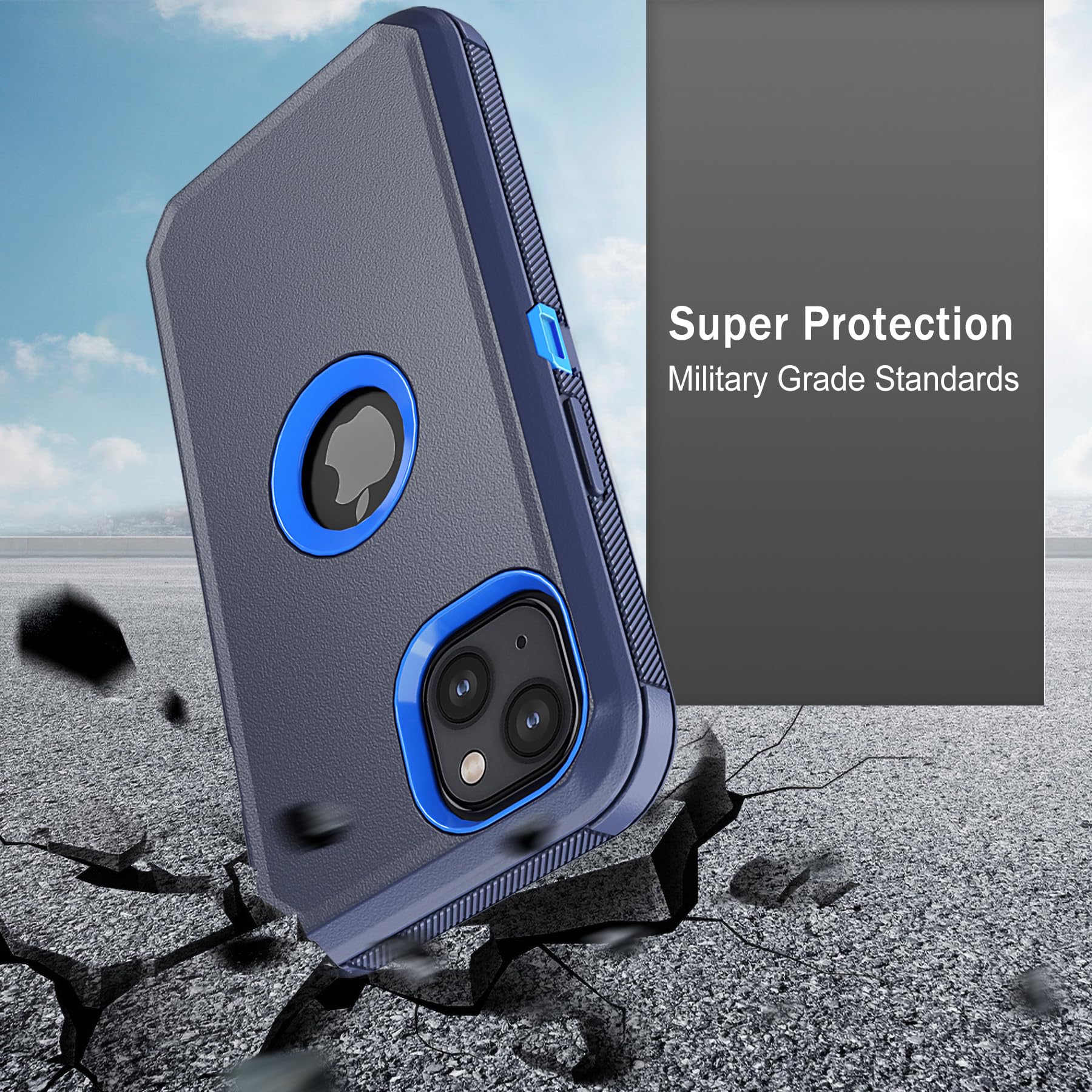 Shockproof Heavy Duty Armor Case for iPhone 15 (6.1