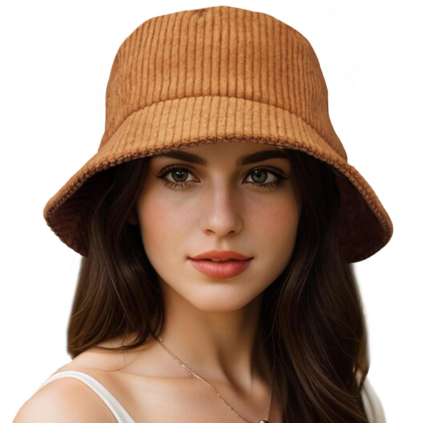 Corduroy Bucket Hat for Women & Men - Adjustable Packable Sun Hat for Travel, Golf, Beach & Outdoor Activities | UV Protection Lightweight Summer Hat