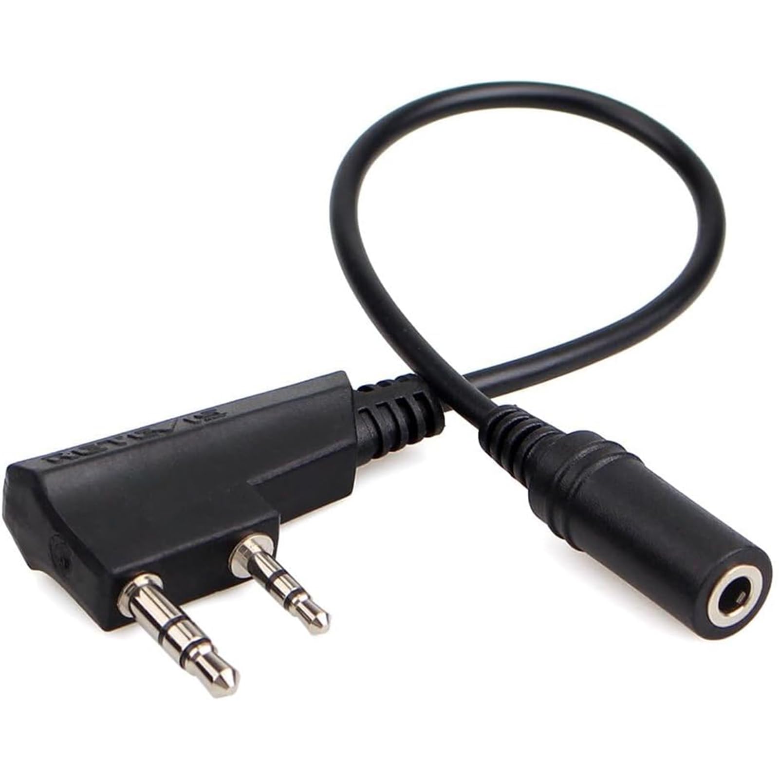 Retevis 2 Pin to 3.5mm Walkie Talkie Headset Adapter - Compatible with RT21 RT22 RT27 RT7 H-777 H777S RT18 RT19 RT22S (1 Pack) - Perfect for Security, Construction & Outdoor Communication