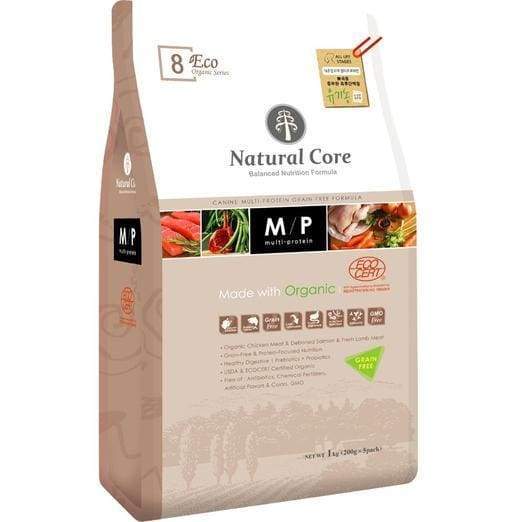 Natural Core Eco 8 Organic Grain-Free Dry Dog Food with Multiple Proteins - Premium Nutrition for Adult Dogs - Perfect for Sensitive Stomachs & Allergies