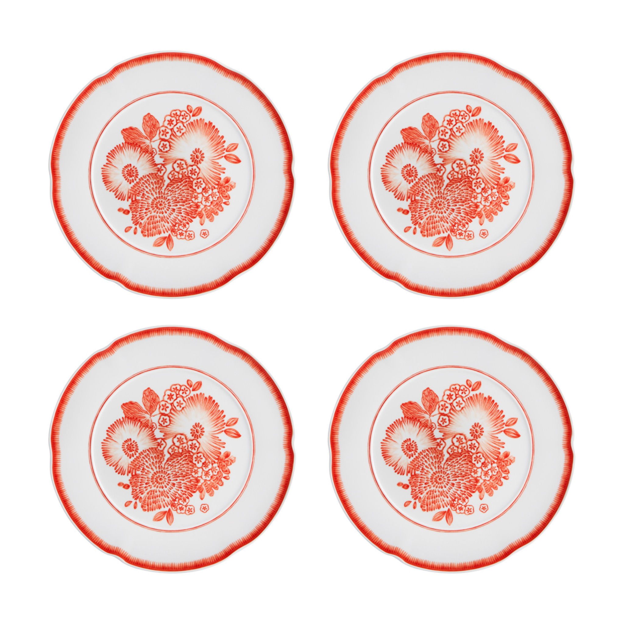 Premium Coralina Dinner Plate Set - Elegant Porcelain Plates for Fine Dining, Everyday Meals & Special Occasions | Dishwasher & Microwave Safe