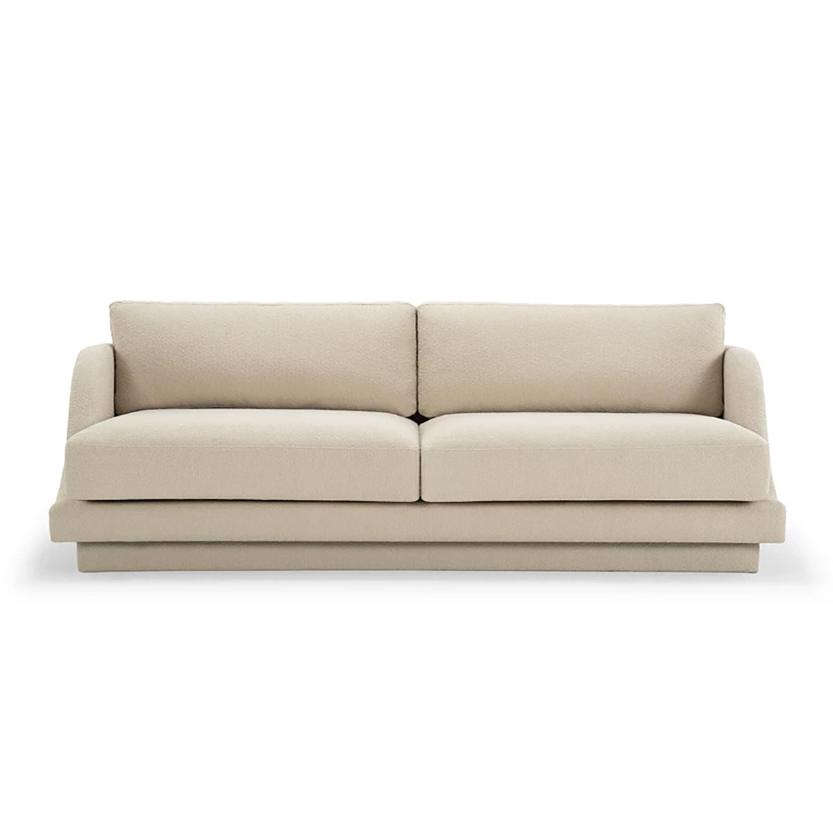 Emma Boucle 3 Seater Sofa - Modern Upholstered Living Room Couch with Soft Fabric for Home, Office, and Lounge Comfort - Perfect for Small Spaces and Cozy Gatherings