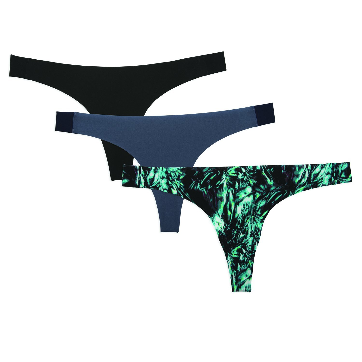 New Balance Women's Laser Thong Panty 3-Pack - Comfortable Seamless Underwear for Active Lifestyle, Workout & Everyday Wear