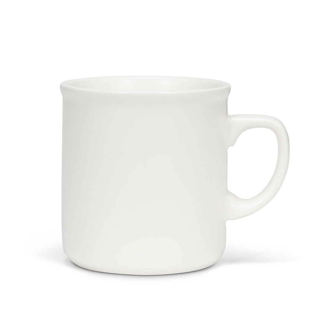 Abbott Classic 12oz Matte White Coffee Mug - Insulated Ceramic Cup for Hot & Cold Drinks, Perfect for Home, Office, or Gifts