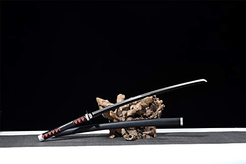 Demon Slayer Sword - Kimetsu no Yaiba Tanjiro Kamado & Shinobu Kochou Cosplay Replica - Carbon Steel Anime Collectible - Perfect for Halloween, Cosplay Events & Anime Fans Collection