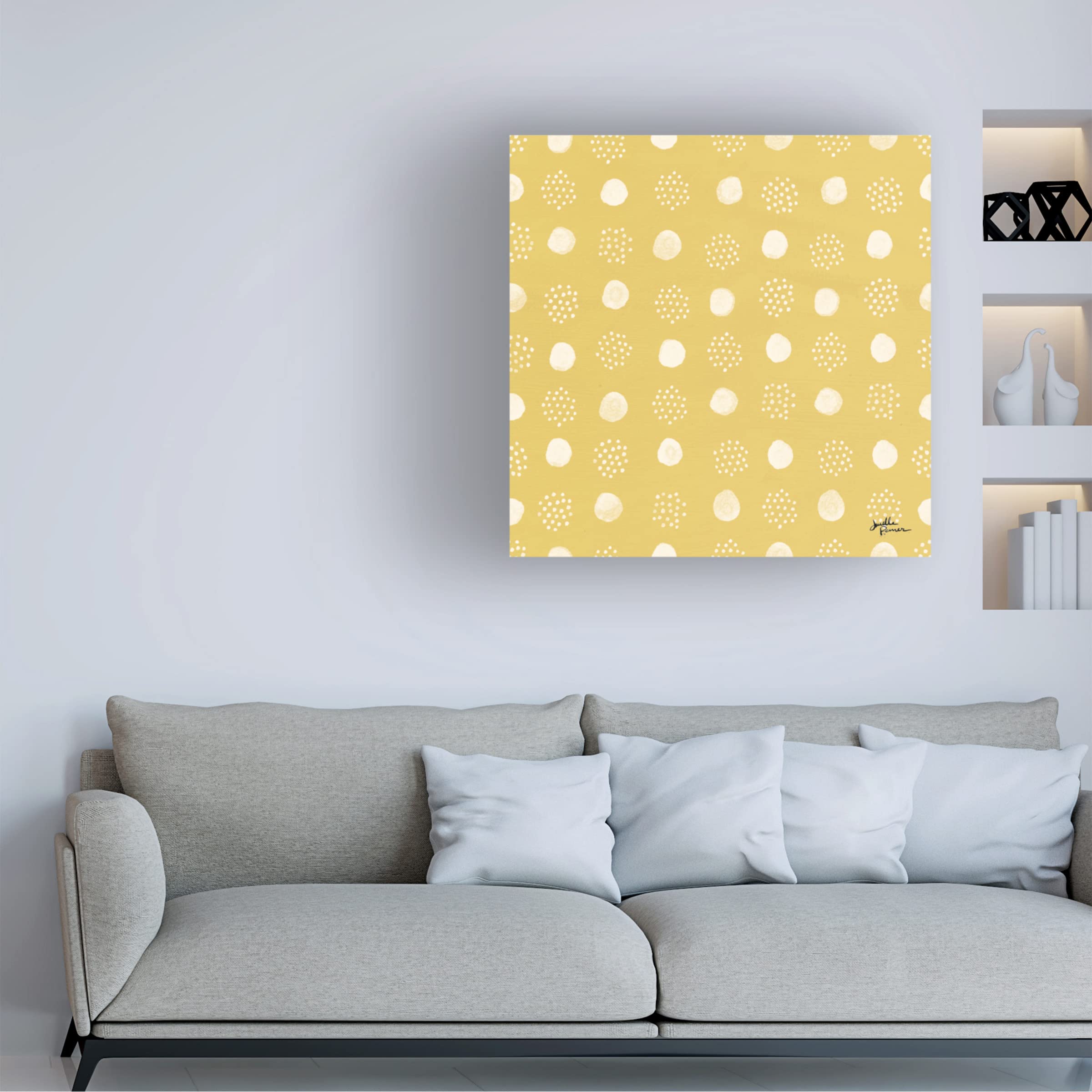 Janelle Penner 'Spring Botanical Pattern VID' Canvas Art - Floral Wall Decor for Living Room, Bedroom & Office - Trademark Fine Art