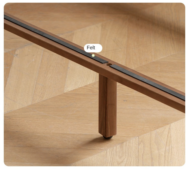 Premium Black Walnut Solid Wood Table Top with Genuine Cowhide Leather - Perfect for Dining Tables, Desks, and Luxury Home Decor