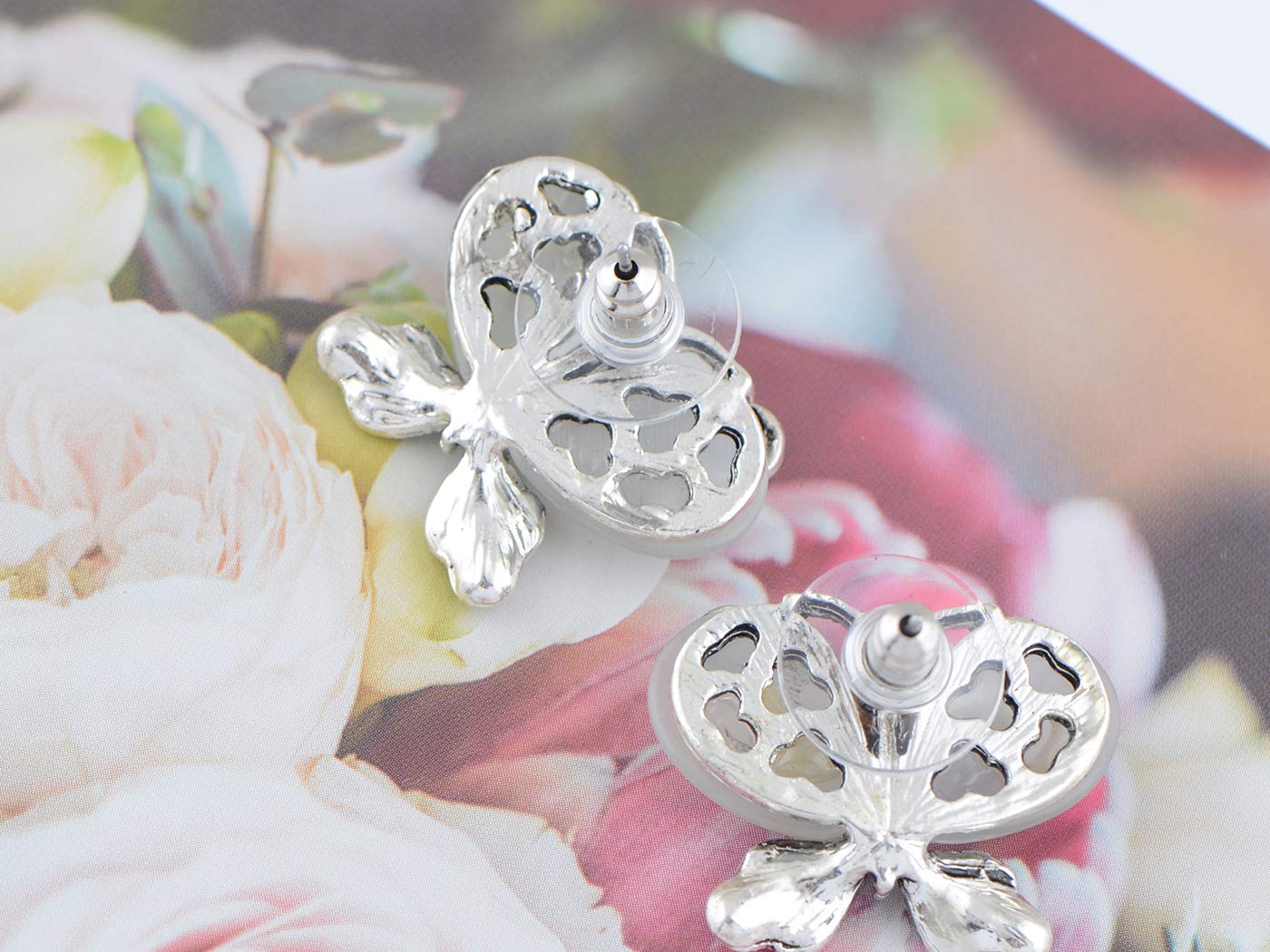 Sparkling Butterfly Earrings with Crystal Rhinestones for Women - Perfect for Parties, Dances, and Special Occasions