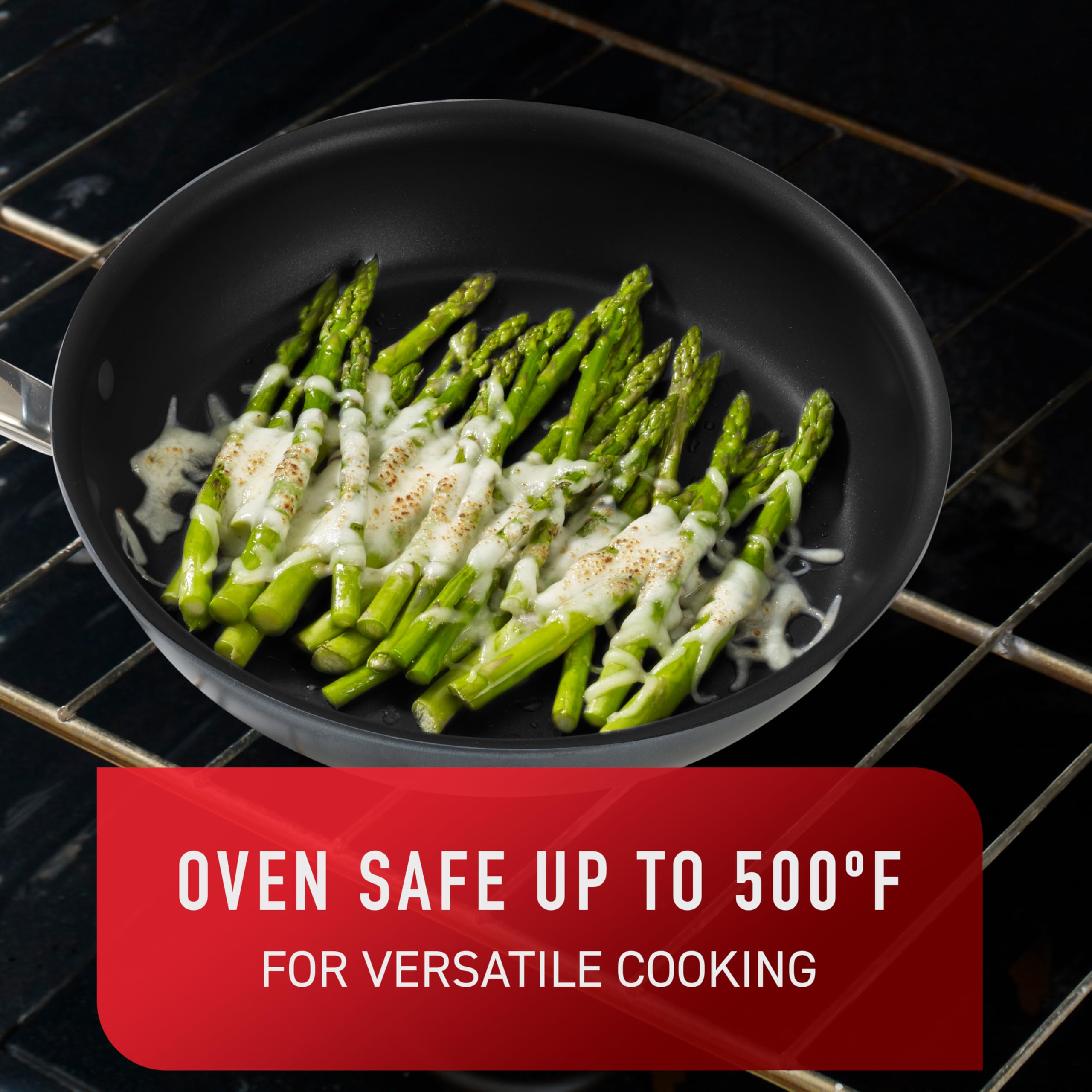 T-fal Platinum 12-Piece Nonstick Cookware Set - Induction Compatible, Oven & Broiler Safe to 500°F - Includes Fry Pans, Saucepans, Saute Pan & Dutch Oven - Dishwasher Safe Slate Finish - Perfect for Family Cooking, Meal Prep & Professional Kitchens