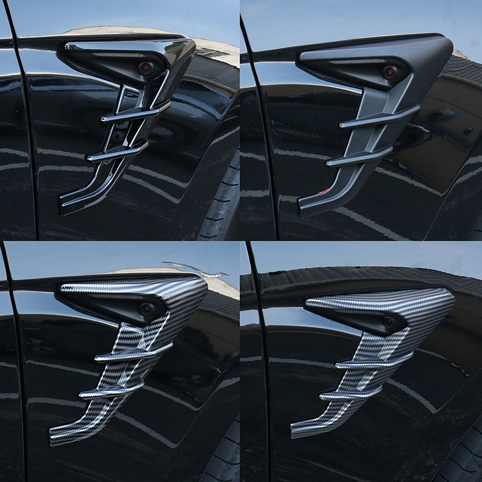Tesla Model 3 Highland & 2024+ Model Y HW4.0 Side Camera Trim Cover - Replacement Accessory for Enhanced Protection & Style | Perfect for Parking Safety & Vehicle Customization