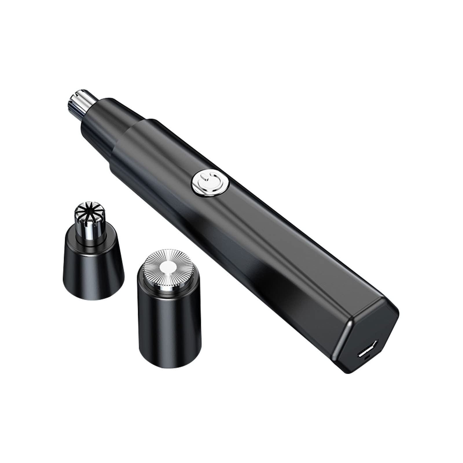 Waterproof Painless Rechargeable Ear & Nose Hair Trimmer for Men & Women - Facial Hair Clipper with Shaving Head - Perfect for Travel, Grooming & Personal Care