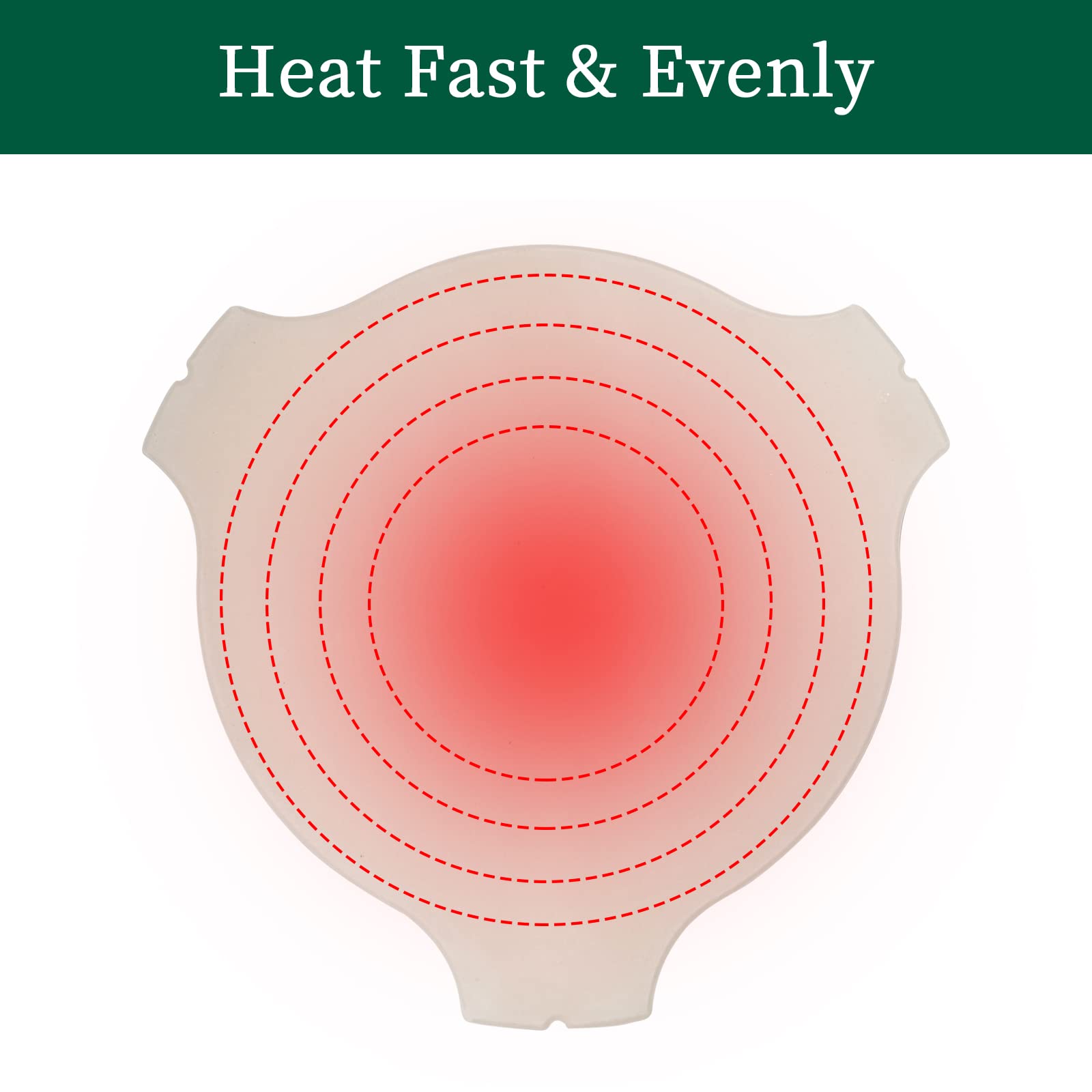 Ceramic Plate Setter for Large Big Green Egg & 18