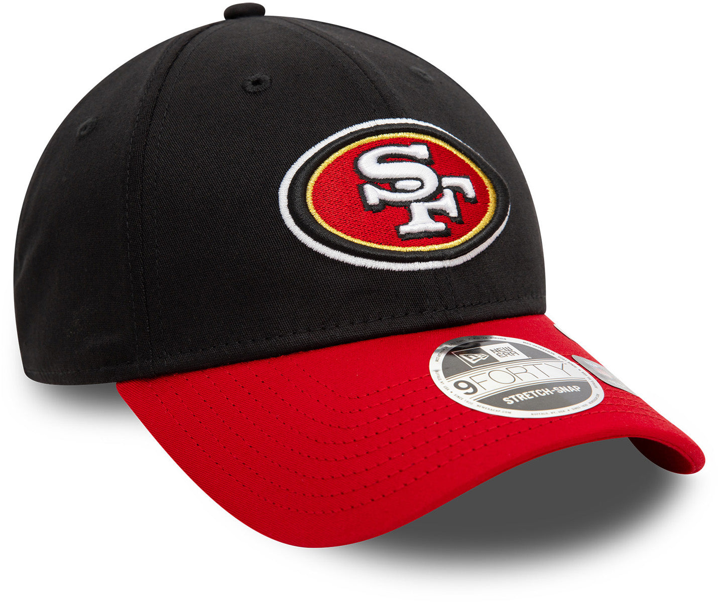 San Francisco 49ers New Era 9Forty Stretch Snapback NFL Team Cap - Official Licensed Football Hat for Men & Women - Perfect for Games, Tailgating & Fan Gear Collection