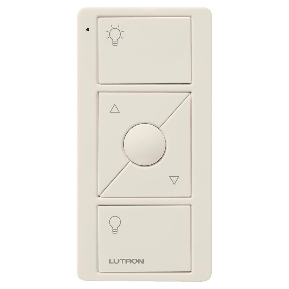 Lutron Pico Smart Remote Control for Caséta Smart Dimmer Switch | PJ2-3BRL-LA-L01R | Light Almond | Wireless Lighting Control for Home & Office Automation