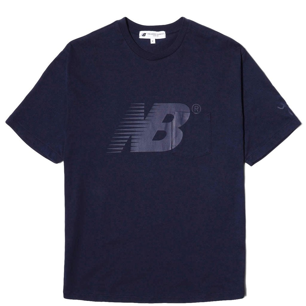 New Balance x Engineered Garments Navy Pocket Tee for Men (MT93675 ECL) - Casual Streetwear & Everyday Comfort