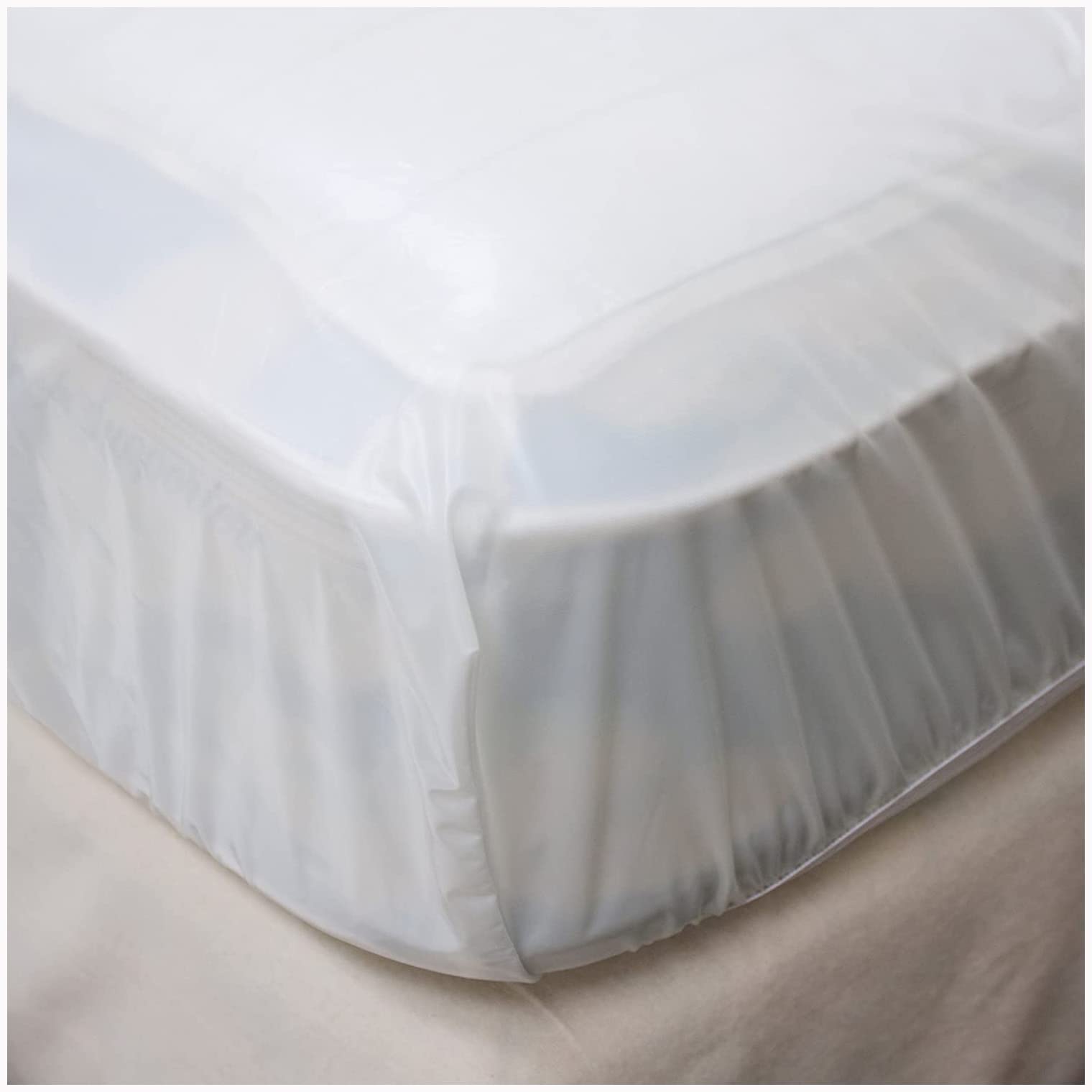 LeakMaster Twin Size Waterproof Mattress Protector - Hypoallergenic, Noiseless & Breathable Fitted Sheet for Bedwetting, Spills & Allergens - Perfect for Kids, Elderly Care & Guest Rooms (Twin)