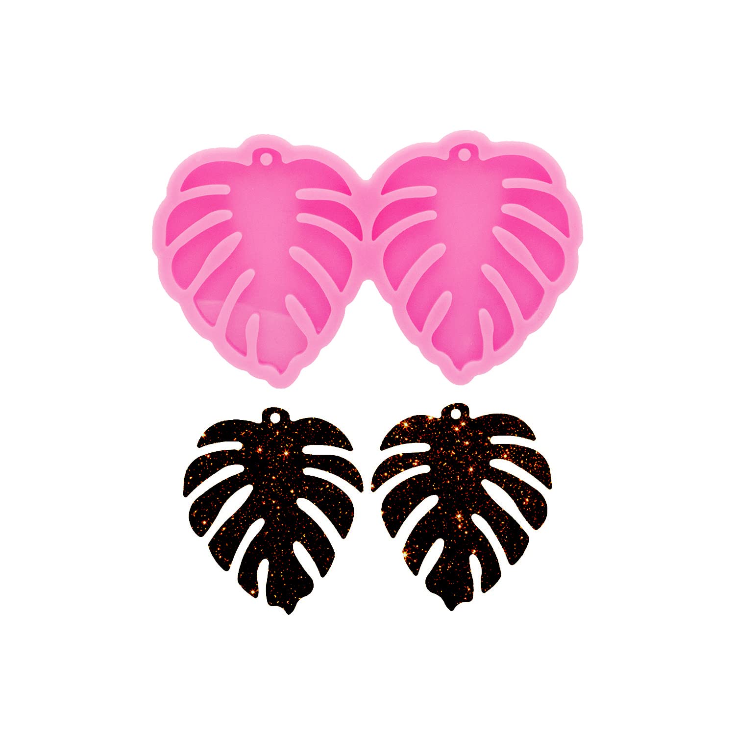 Super Shiny Palm Tree Resin Silicone Keychain Molds – DIY Epoxy Resin Craft & Chocolate Fondant Molds for Jewelry, Earrings & Handmade Gifts – Perfect for DIY Art Projects, Party Favors & Home Decor