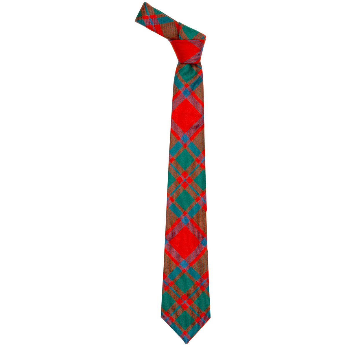 MacIntosh Clan Ancient Tartan Tie | Premium Scottish Wool Necktie | Perfect for Weddings, Highland Games & Formal Events