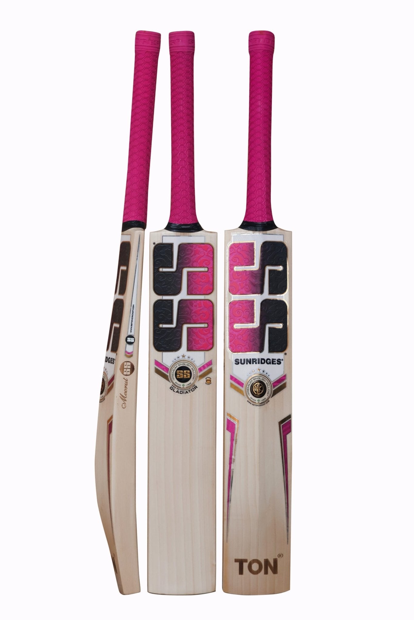 SS Gladiator Ton English Willow Cricket Bat - Premium Cricket Equipment for Professional & Amateur Players - Perfect for Matches, Training & Practice Sessions