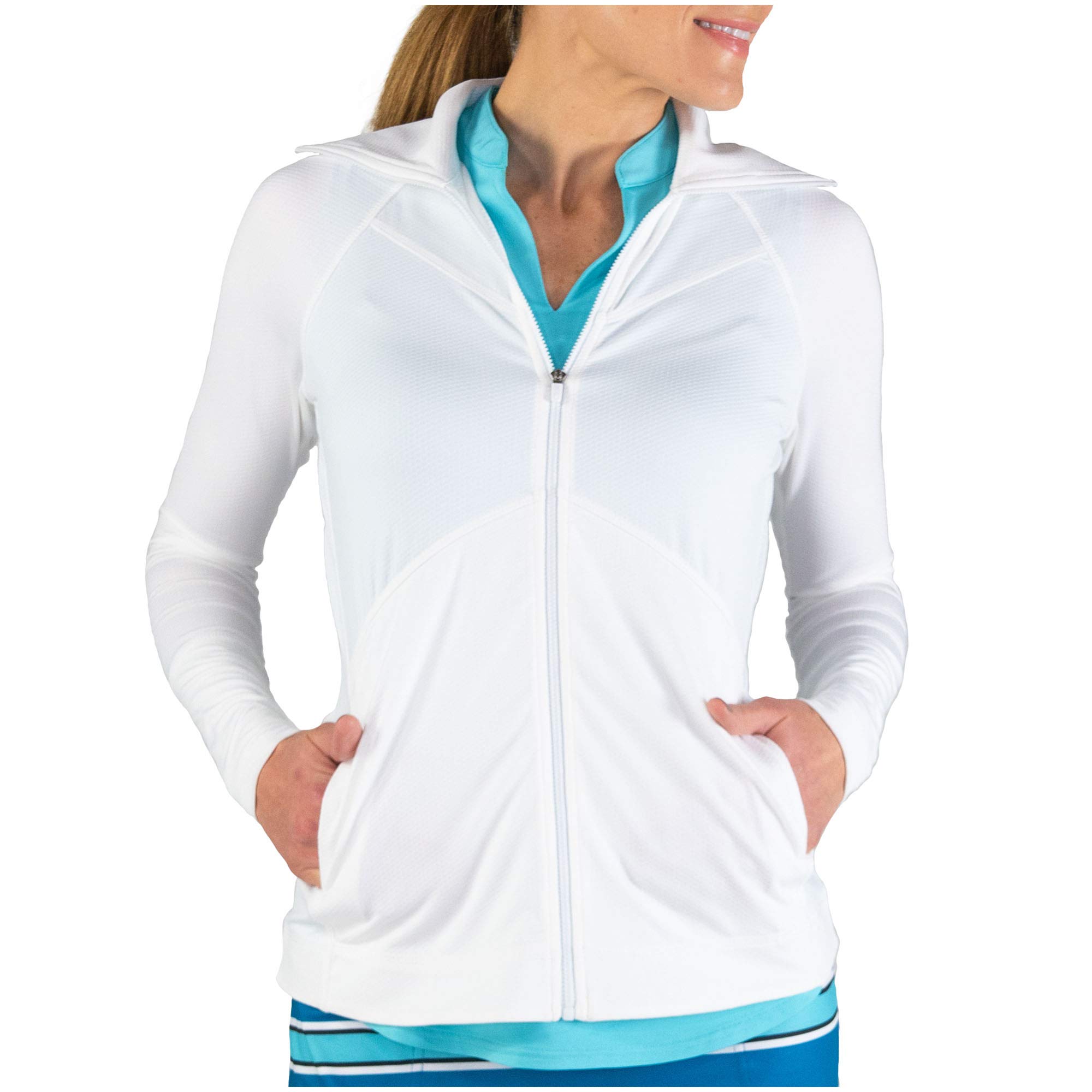 Jofit Women's Lightweight Athletic Jacket for Golf & Tennis - Breathable & Stretchy Workout Top for Running, Yoga & Outdoor Sports