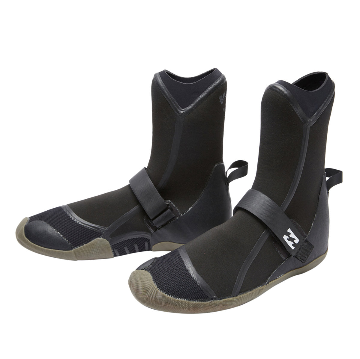 Billabong Furnace 7mm Round Toe Booties - Premium Neoprene Boots for Men & Women - Perfect for Surfing, Diving, and Cold Water Activities