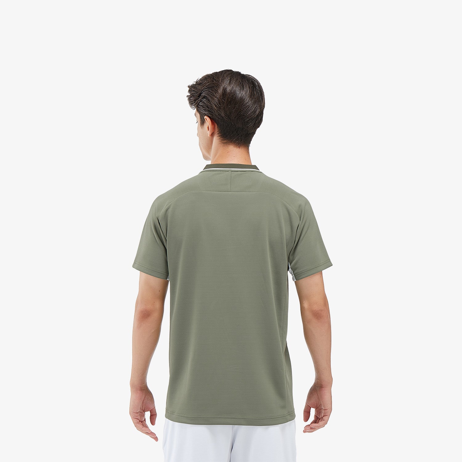 Yonex Men's Crew Neck Tournament Tennis Shirt 10568LOL - Light Olive - Moisture Wicking & Breathable Performance Top for Competitive Play & Casual Wear