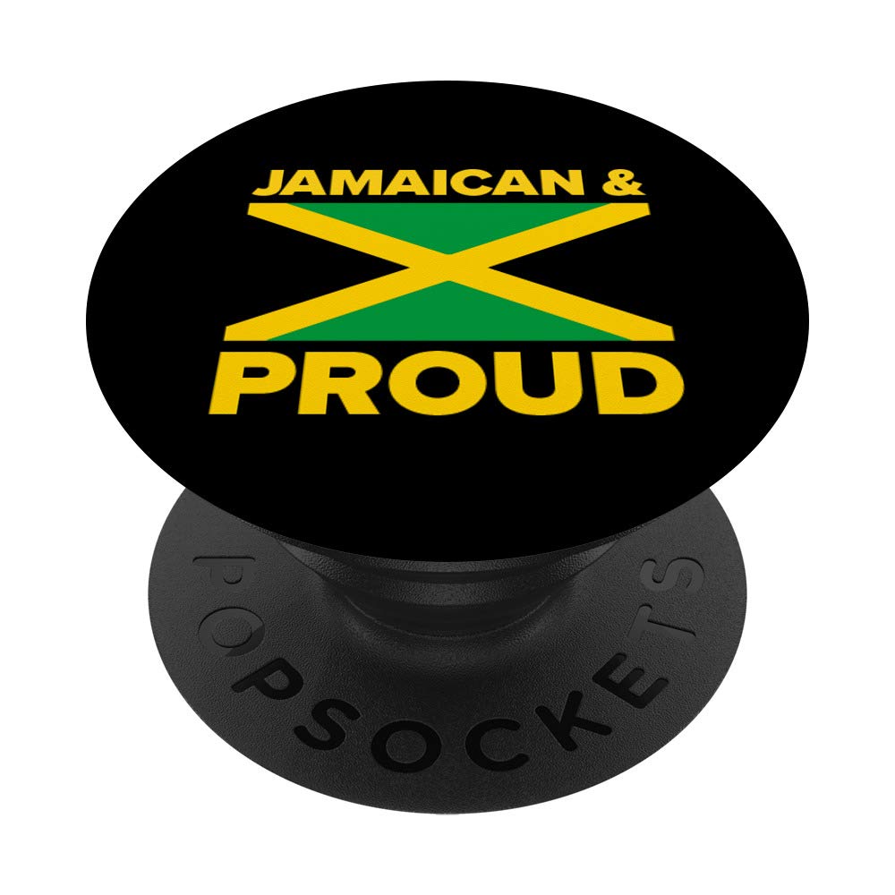 Proud Jamaican Flag Rasta PopSocket: Swappable Grip for Phones & Tablets - Perfect for Jamaica Lovers, Music Festivals, and Travel Enthusiasts