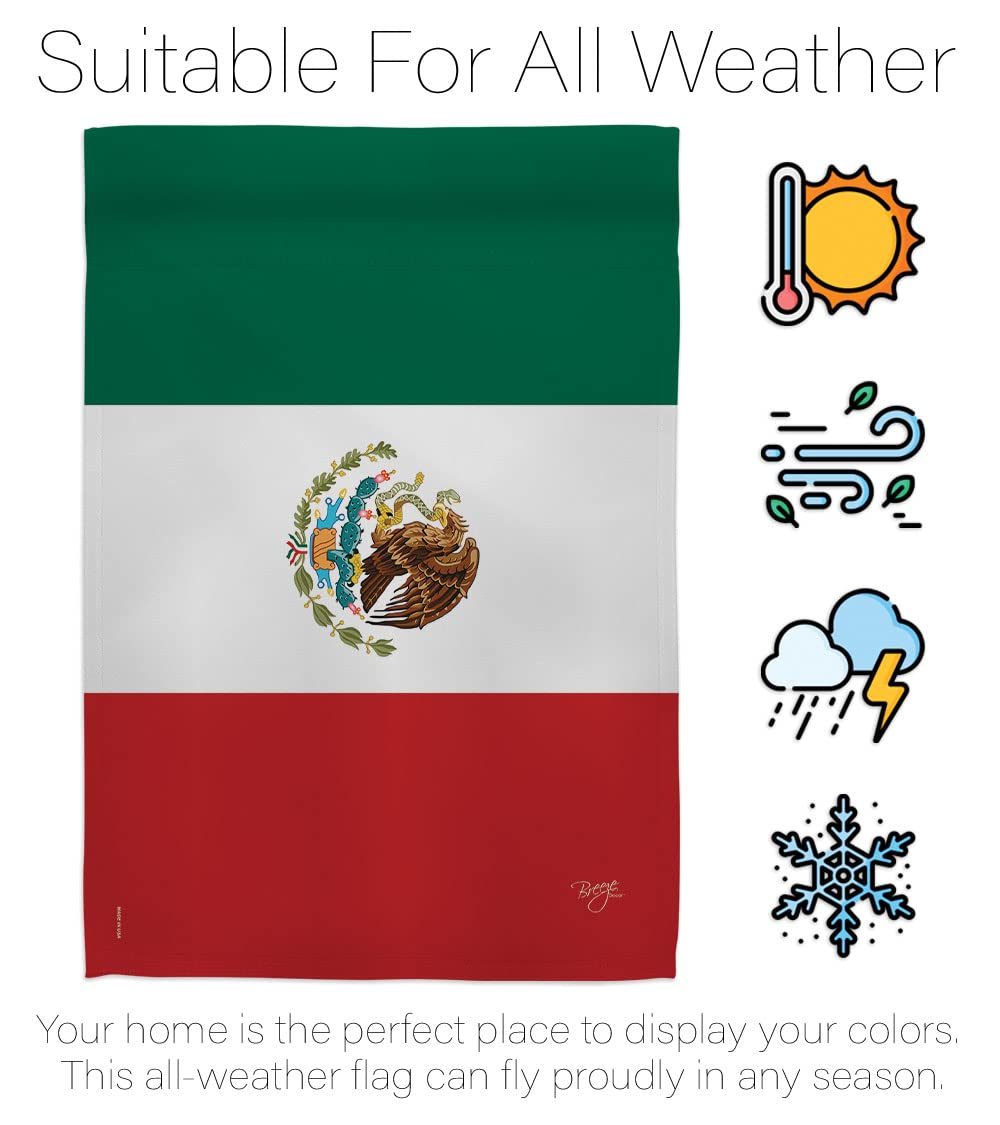 Mexico Garden Flag Set with Stand - Double-Sided Yard Decor Gift for Home