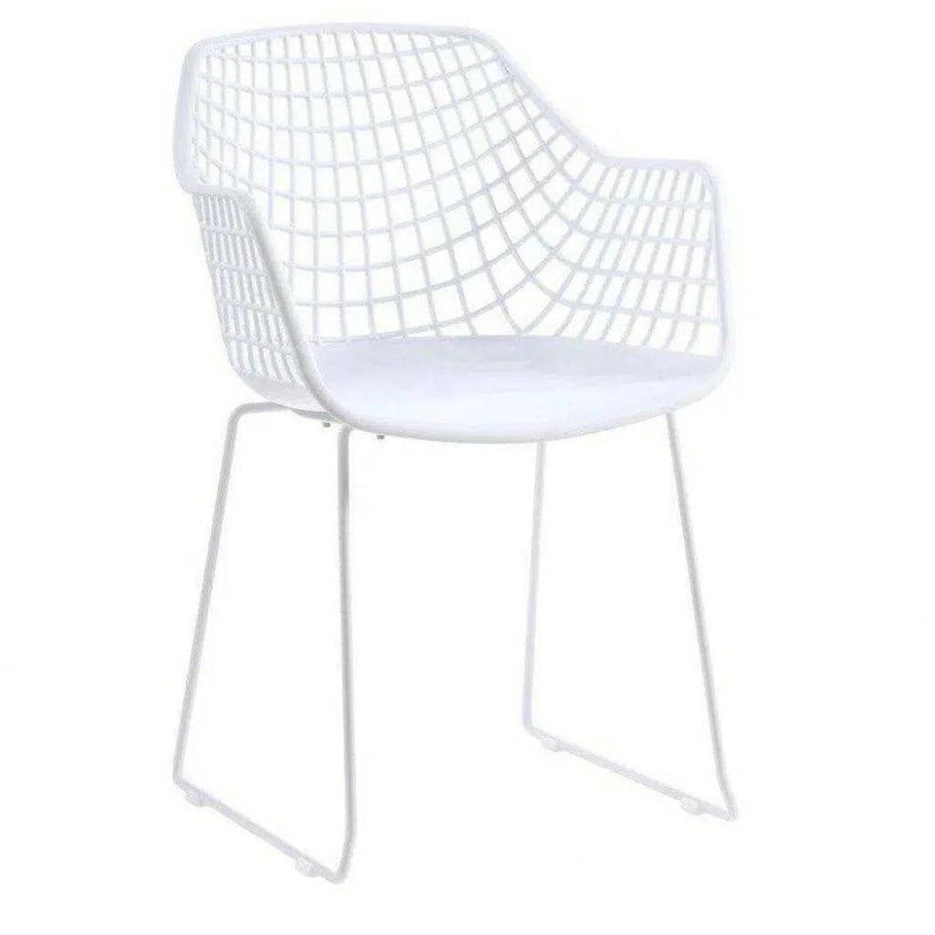 22.5 Inch Modern White Dining Chair Set - Contemporary Style for Kitchen, Dining Room & Office Use