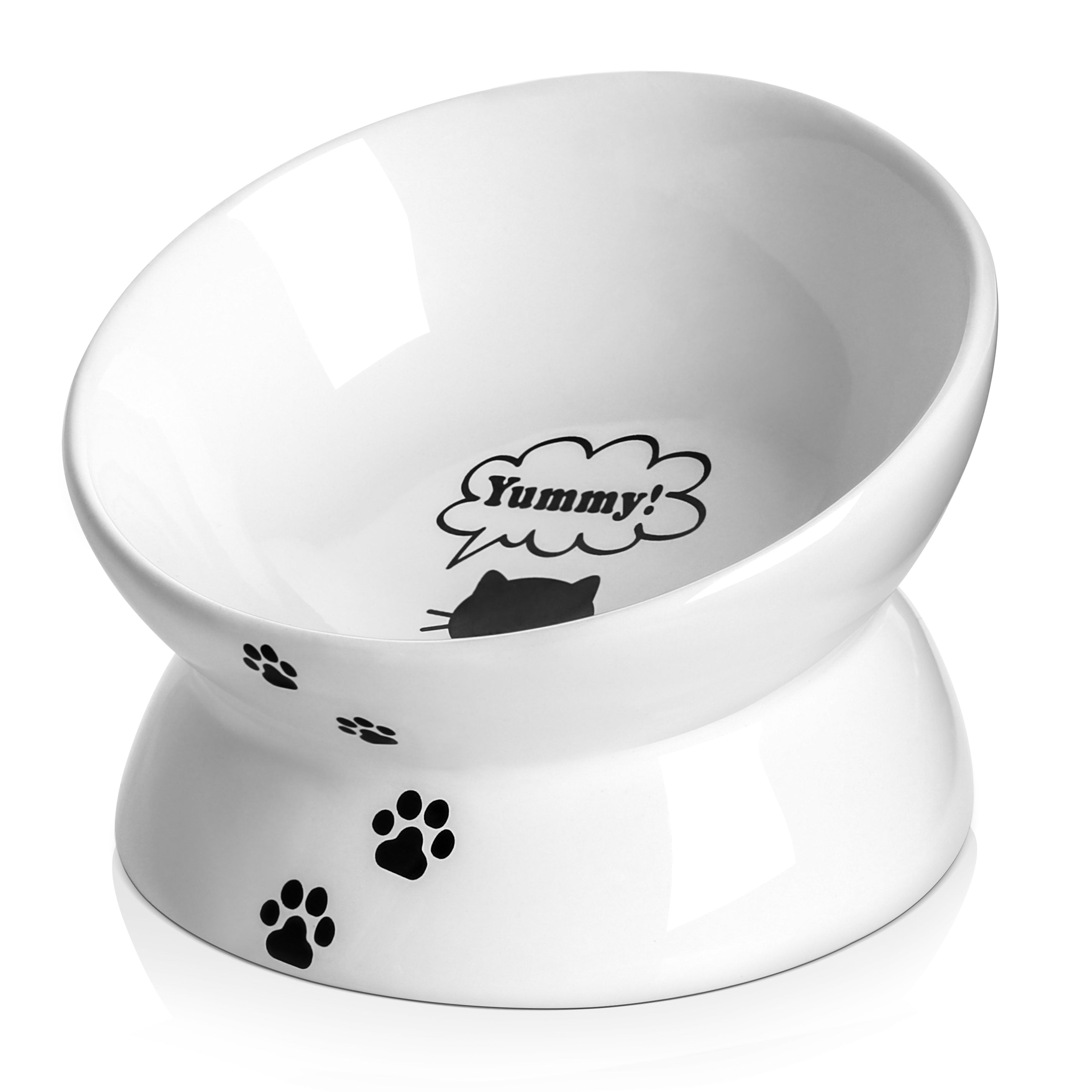 Premium Cat Food Bowls Set of 5 - Stainless Steel Elevated Pet Dishes with Non-Slip Base for Healthy Eating - Perfect for Kittens & Adult Cats at Home or Travel