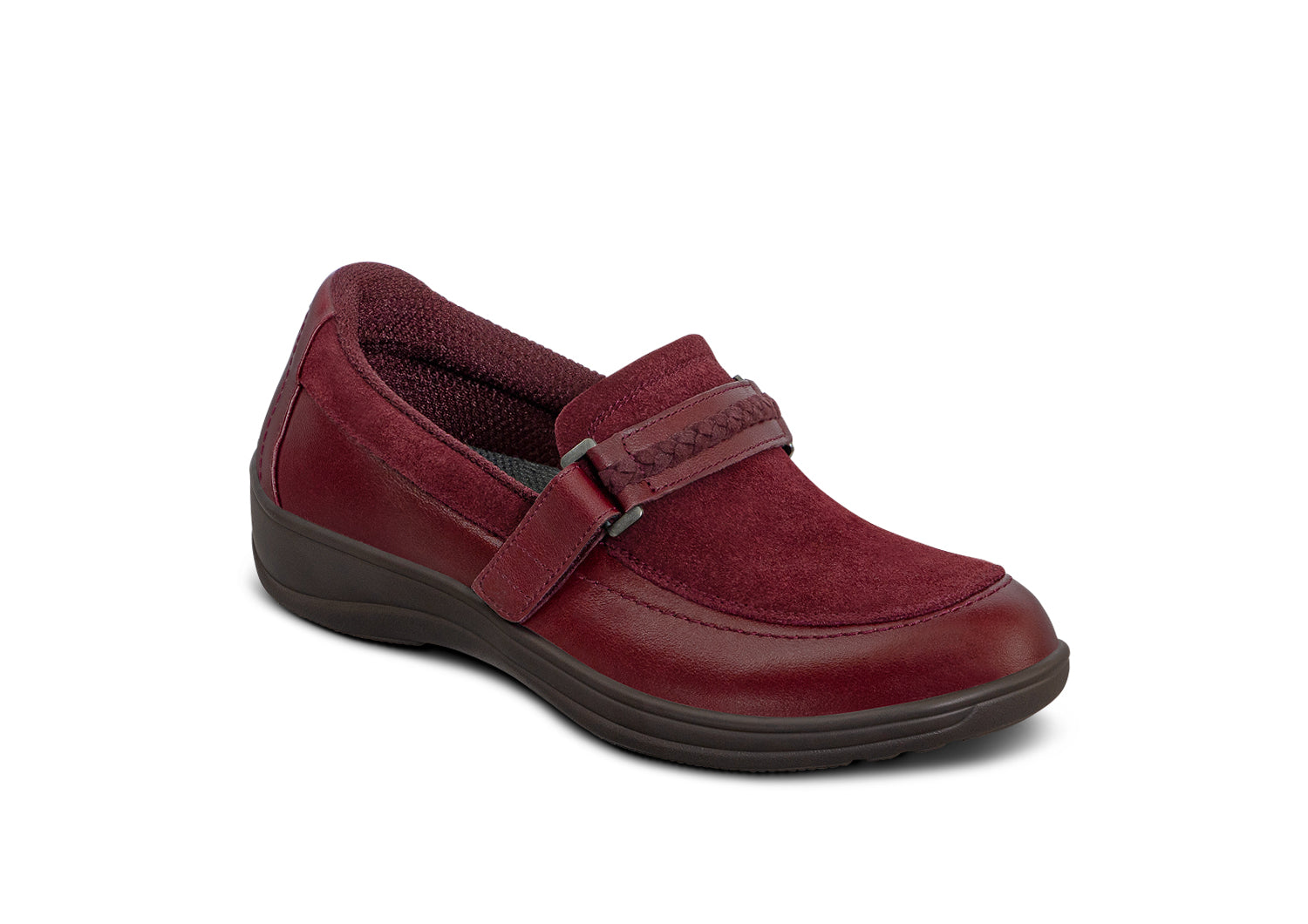 Chelsea Boots for Women - Dark Cherry Leather Ankle Boots - Stylish & Comfortable for Fall & Winter Fashion