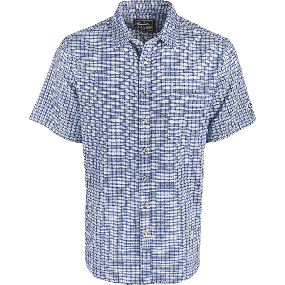 NeverTuck Short Sleeve Shirt for Men - Comfortable Untucked Casual Button Down Shirt - Perfect for Office, Travel & Summer Outfits